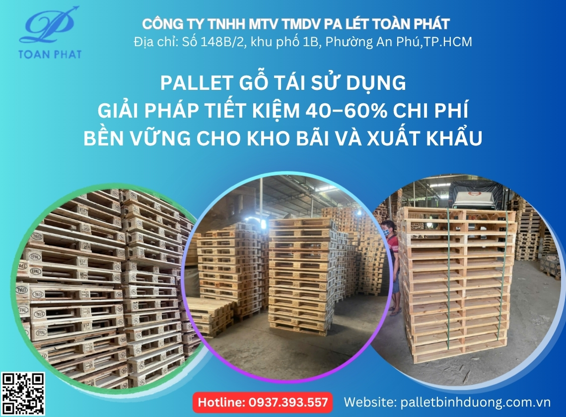 pallet gỗ tái sử dụng